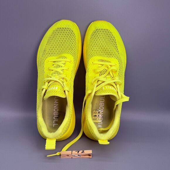 Nobull Drive Men\'s 12 Yellow Mesh Athletic Running Sneakers Lace-Up Breathable main image 5